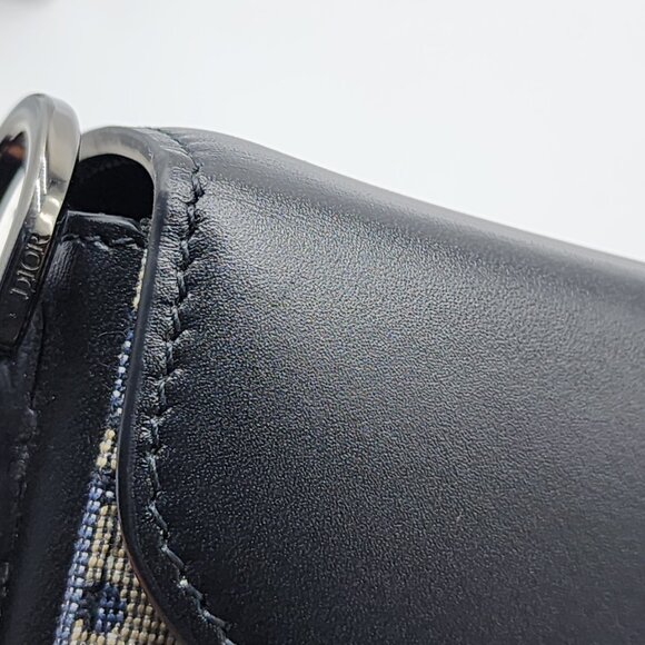 Dior Oblique Jacquard Messenger Crossbody Leather Lock Bag | Black | NEW - Picture 14 of 14